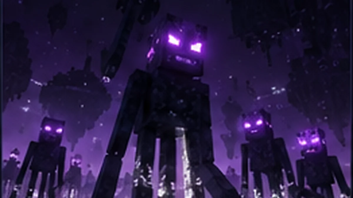 Dark End creatures artwork for the Better End mobs guide